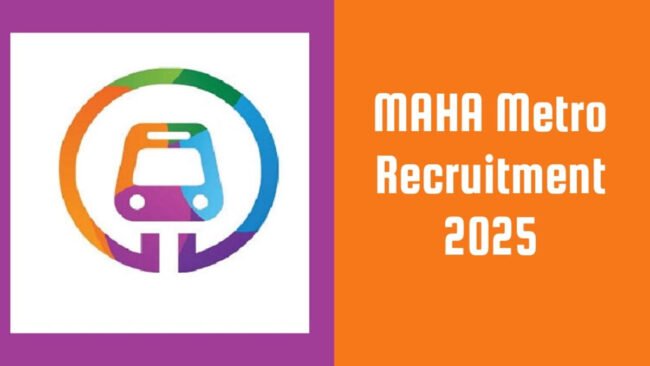 MAHA Metro has released a great vacancy