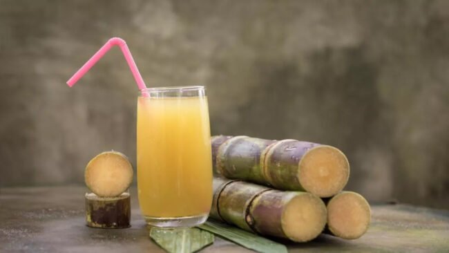 Sugarcane juice gives relief in summer